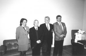 dra. Rojo, Dr. Van Ghi, Dr. Nogueira y Dr. Alvarez 1999